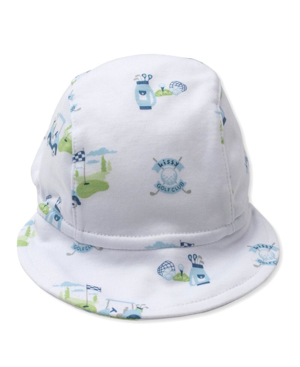 Kissy Kissy Golf Club Cap Multi Blue Soft Pima Cotton Golf Buggy Graphic Classic